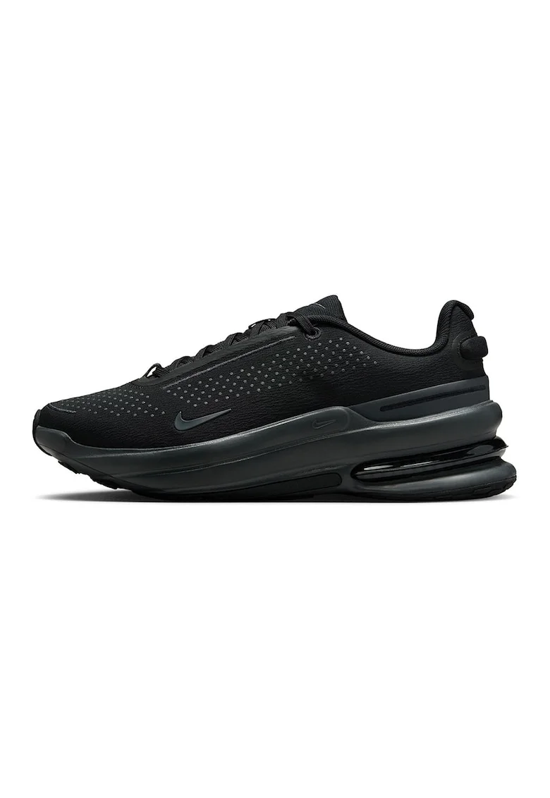 Pantofi sport Air Zoom Up Turn cu talpa wedge, Negru/Gri antracit