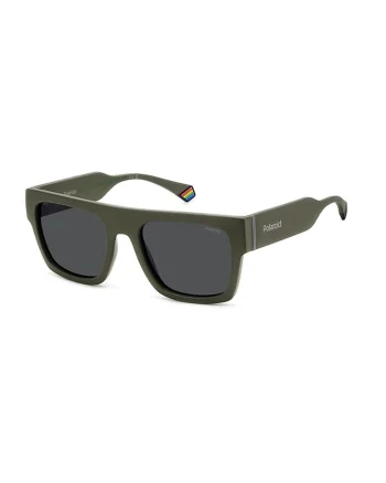 Ochelari de soare patrati cu lentile polarizate, Verde stins