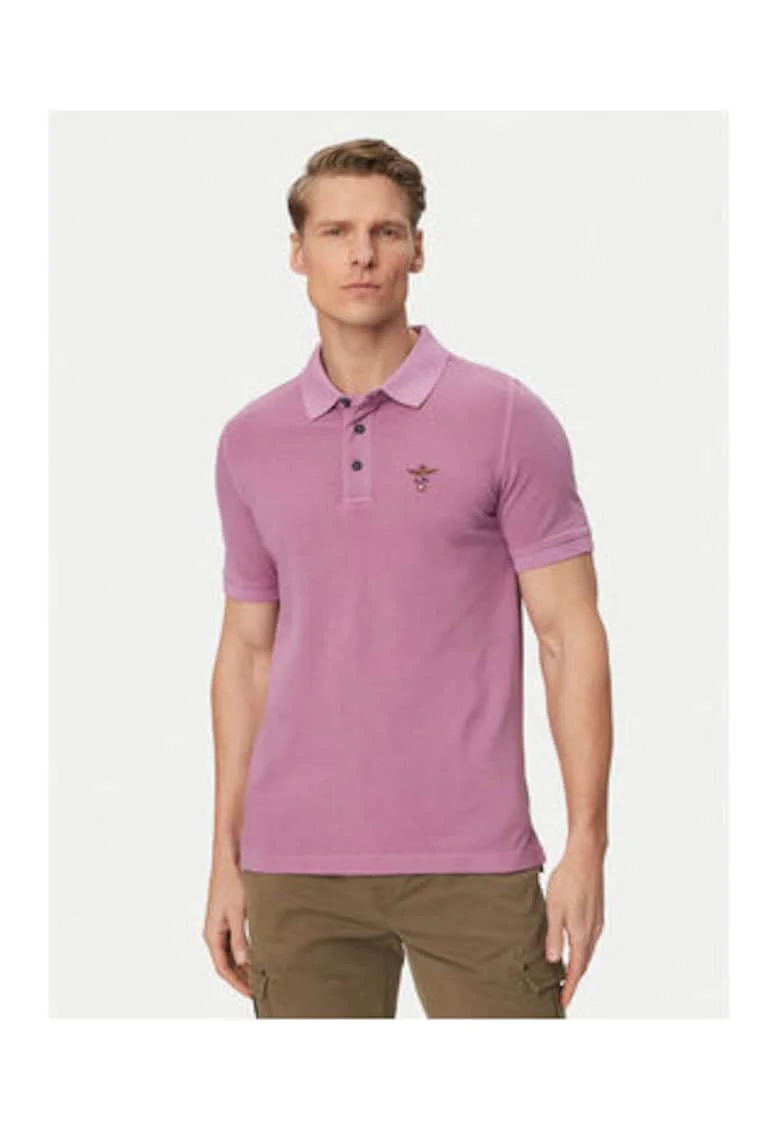 Polo Barbati,  Violet, 100% bumbac, maneca scurta