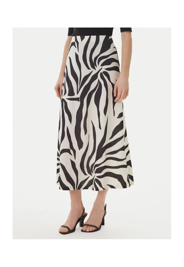 Fusta maxi,  neagra, 55% viscoza, 45% nailon