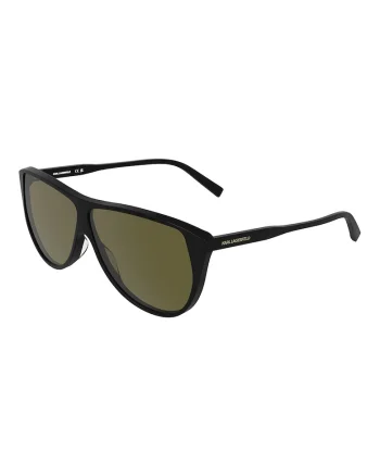 Ochelari de soare aviator cu model unisex, Negru