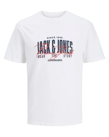 Plus Tricou la baza gatului barbati big sizes, din bumbac, Regular Fit, Alb