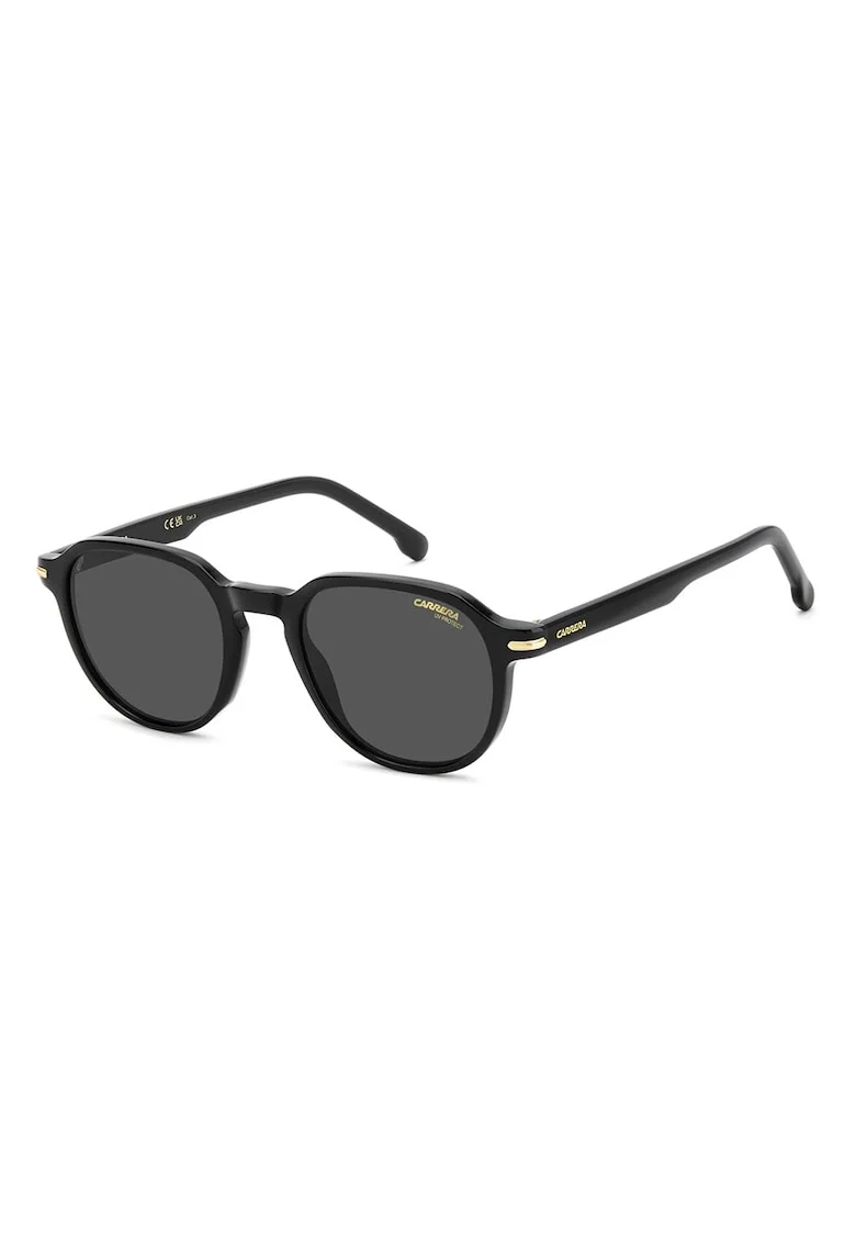 Ochelari de soare pantos cu lentile uni, Auriu/Negru
