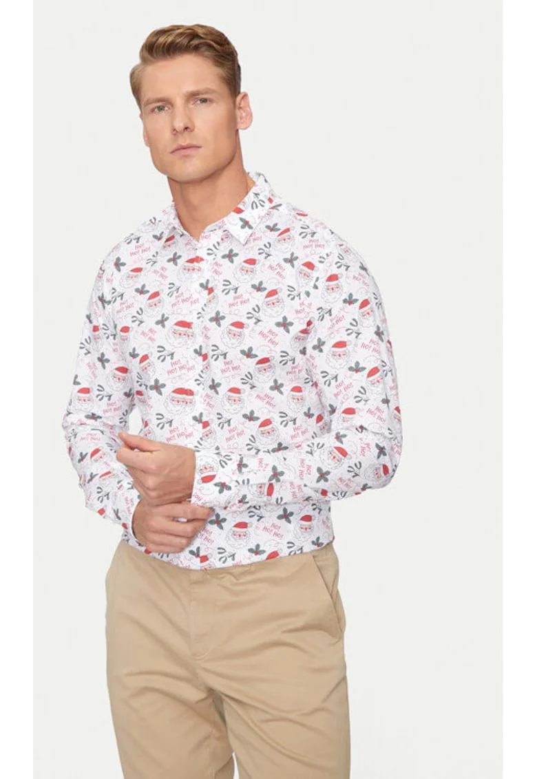 Camasa barbati,  304493577, Poliester reciclat/Bumbac, Multicolor, Multicolor