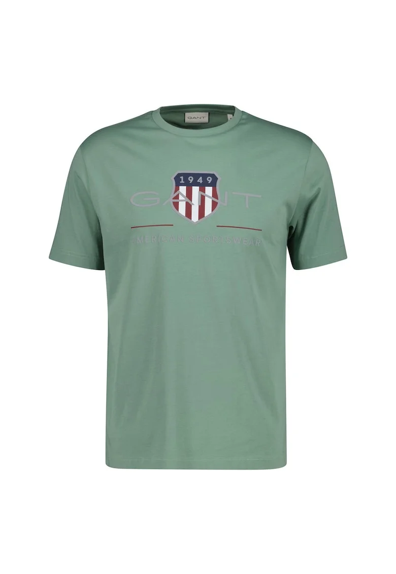 Tricou regular fit cu imprimeu logo Archive Shield, Verde menta