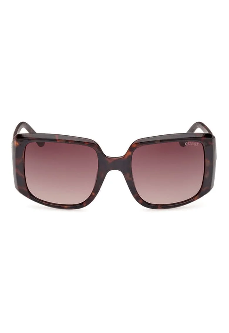 Ochelari de soare dama  patrati, rama havana, lentile maro degrade, 53x21x135mm