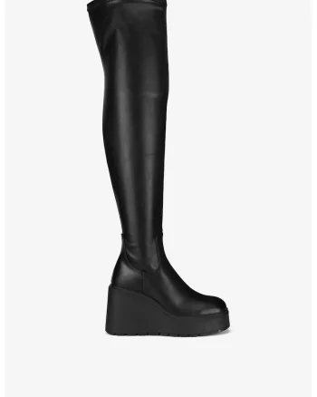 Cizme dama  5905588893455, Sintetic, Negru, Negru
