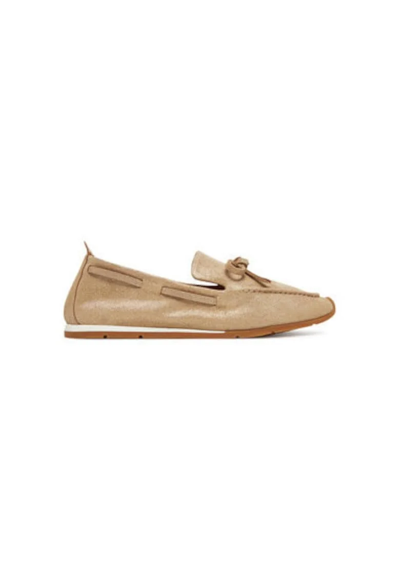 Mocasini dama  DIMAS_BM, Piele naturala, Auriu, Auriu