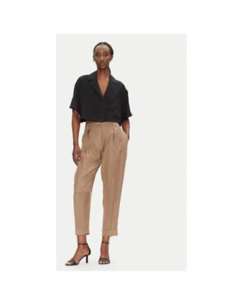 Pantaloni dama  53-5025, Lyocell, Maro, Maro
