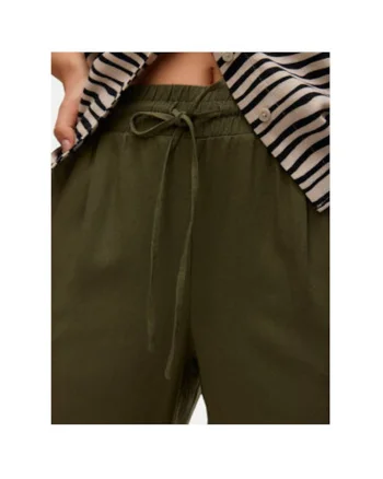 Pantaloni dama  10279691, Viscoza/In, Verde, Verde