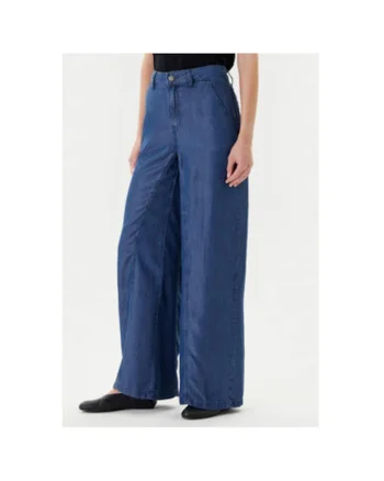 Pantaloni dama  4KHNDF09L, Lyocell, Albastru, Albastru