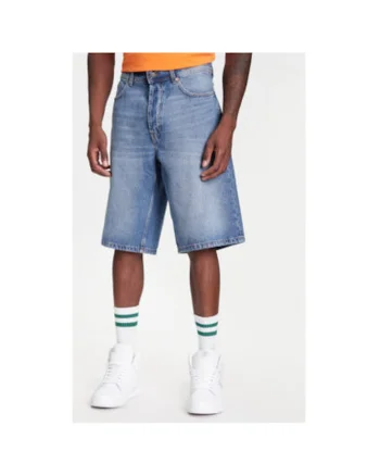Pantaloni scurti din denim barbati  4AW7U9018, Bumbac, Albastru, Albastru