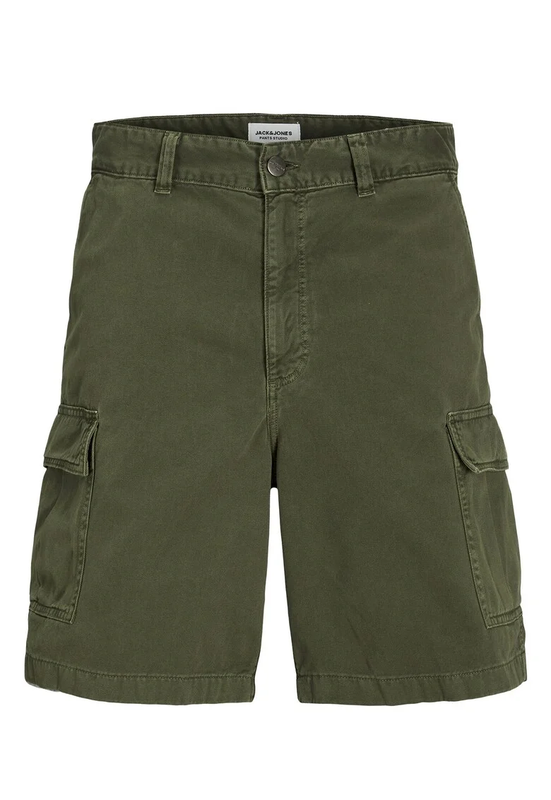 Pantaloni scurti barbati Jack Jones, 12269374, Bumbac, Verde, Verde