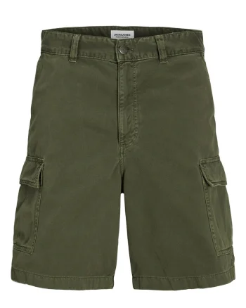 Pantaloni scurti barbati Jack Jones, 12269374, Bumbac, Verde, Verde