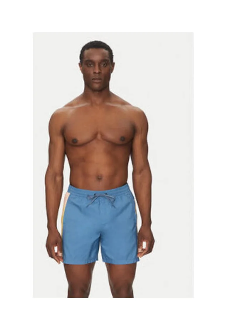 Costum de baie barbati,  EQYJV04136, 100% Poliester, Albastru, Albastru