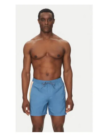 Costum de baie barbati,  EQYJV04136, 100% Poliester, Albastru, Albastru