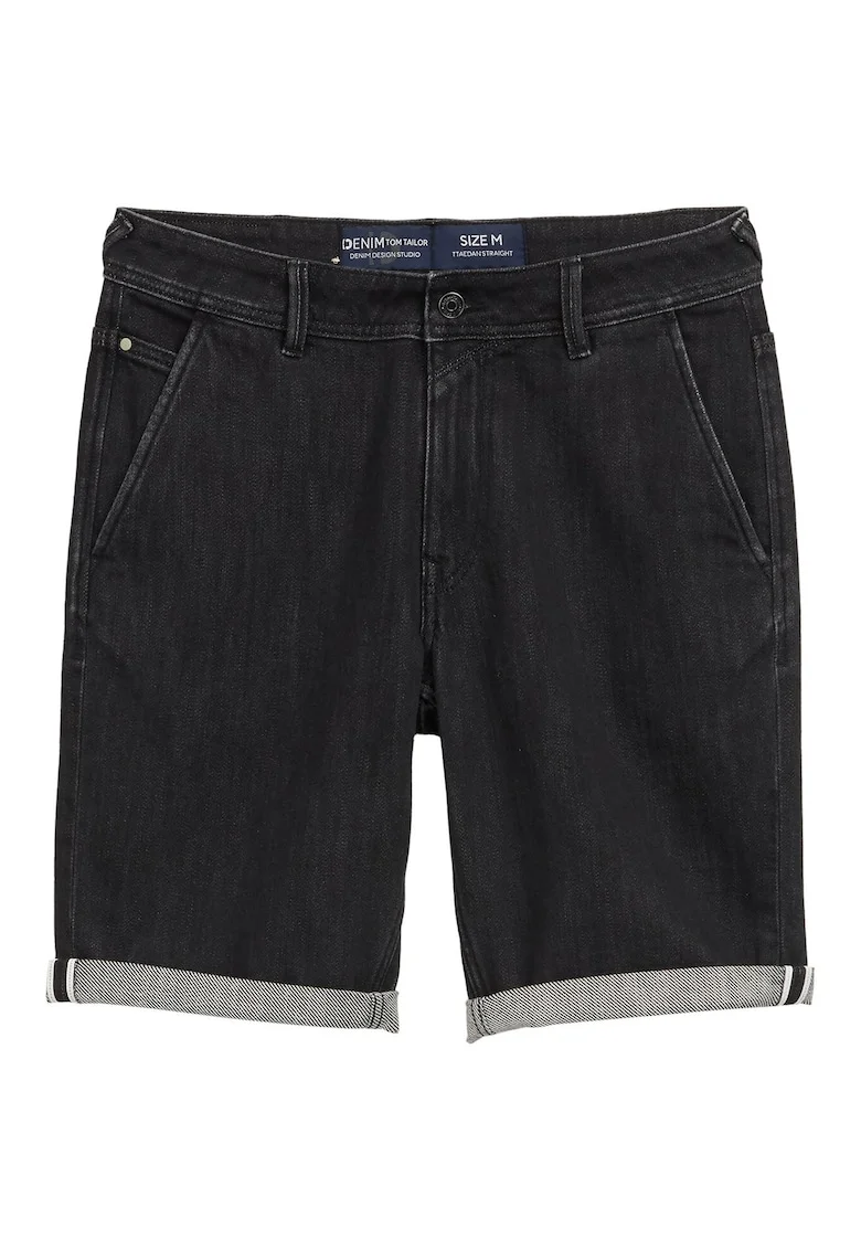 Pantaloni scurti din denim barbati  1044986, Bumbac, Negru, Negru