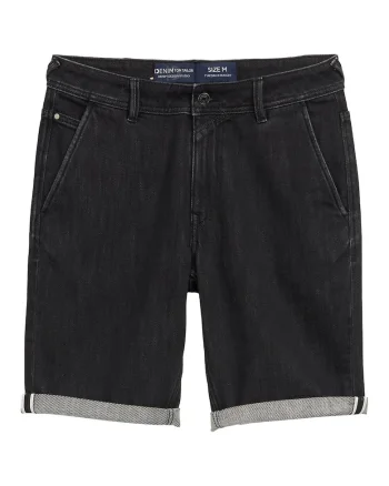 Pantaloni scurti din denim barbati  1044986, Bumbac, Negru, Negru