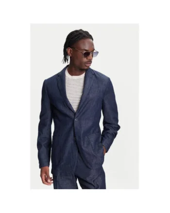 Sacou barbati  20QFUW01X, Bumbac, Bleumarin, Bleumarin