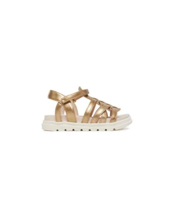 Sandale fete, 43633,  Piele ecologica, Auriu, Auriu