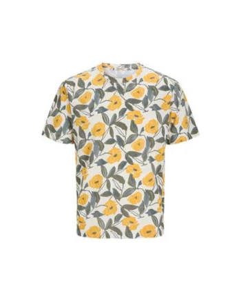 Tricou barbati Jack Jones, 12276912, Bumbac, Bej, Bej