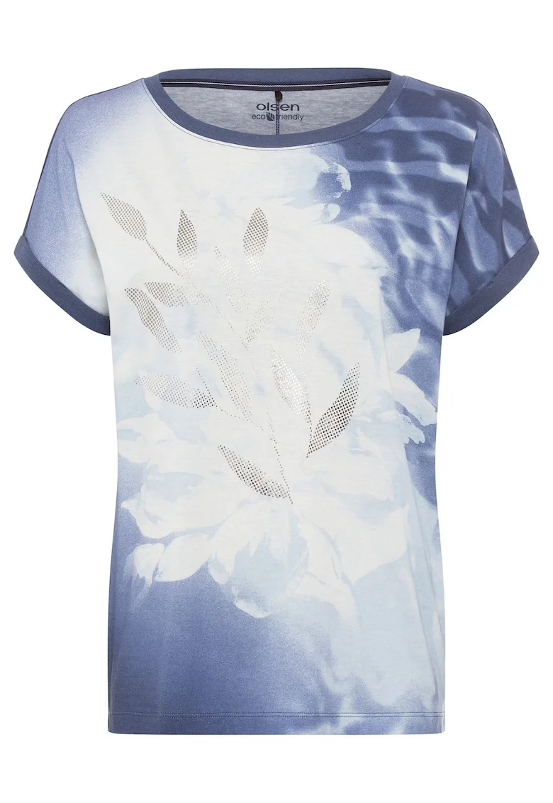 Tricou dama  11105088, Bumbac/Modal, Bleumarin, Bleumarin