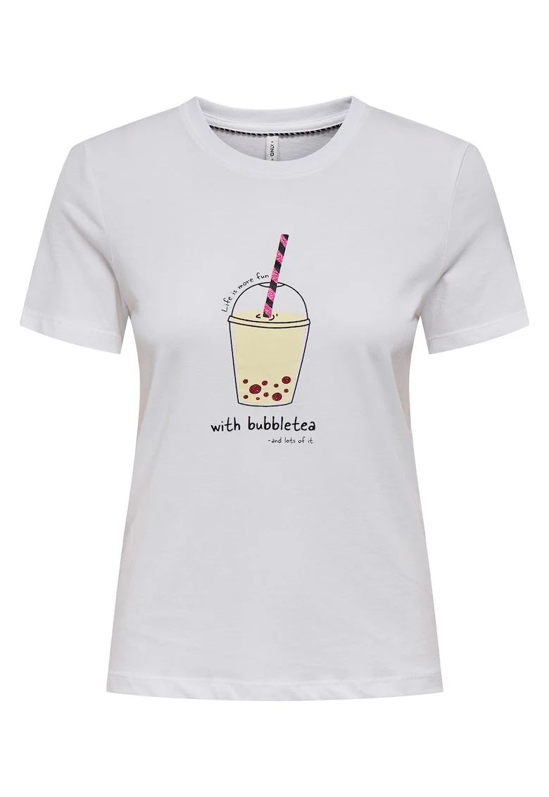 Tricou dama  15349901, Bumbac organic, Alb, Alb