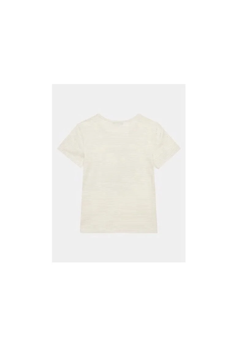 Tricou fete,  303816346, Bumbac, Bej, Bej