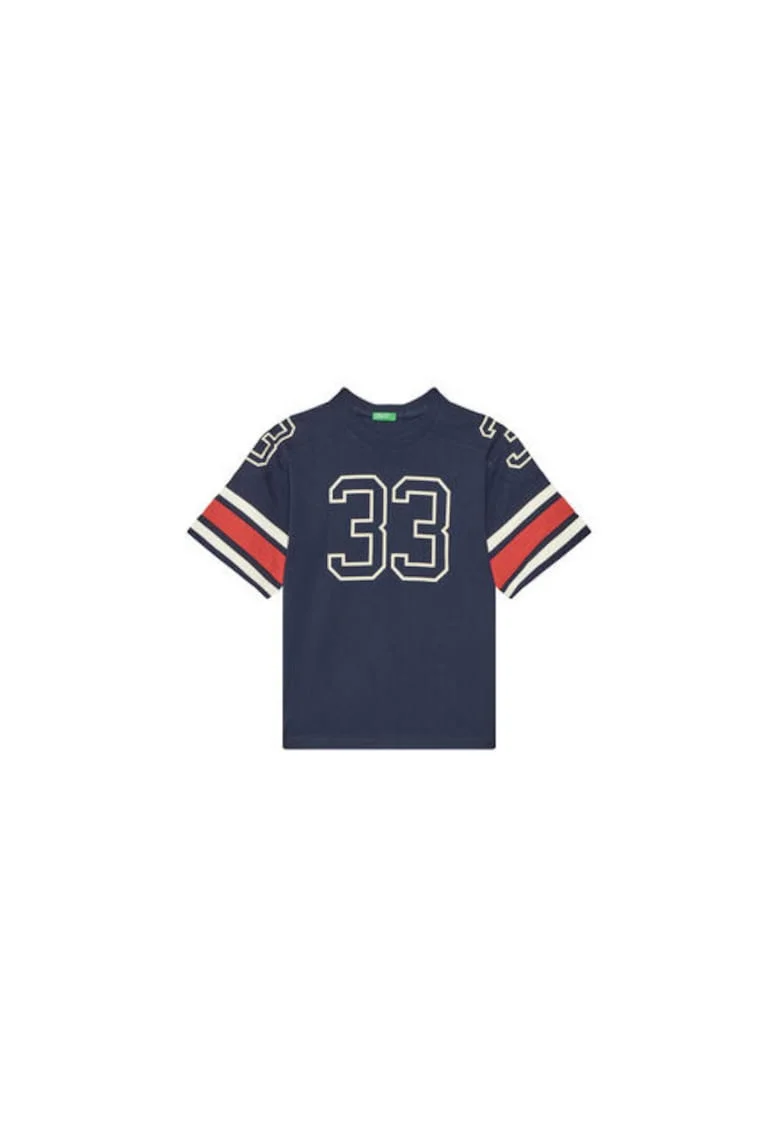 Tricou pentru baieti  3MI5C10OA, Bumbac organic, Bleumarin, Bleumarin
