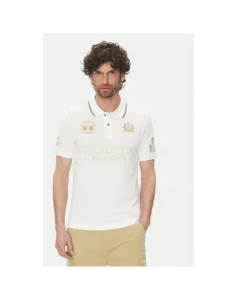 Tricou polo barbati  PK097, Bumbac, Alb, Alb