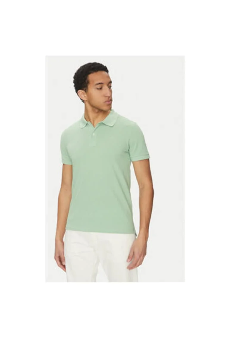 Tricou polo barbati  M5511B-T3240, Bumbac, Verde, Verde