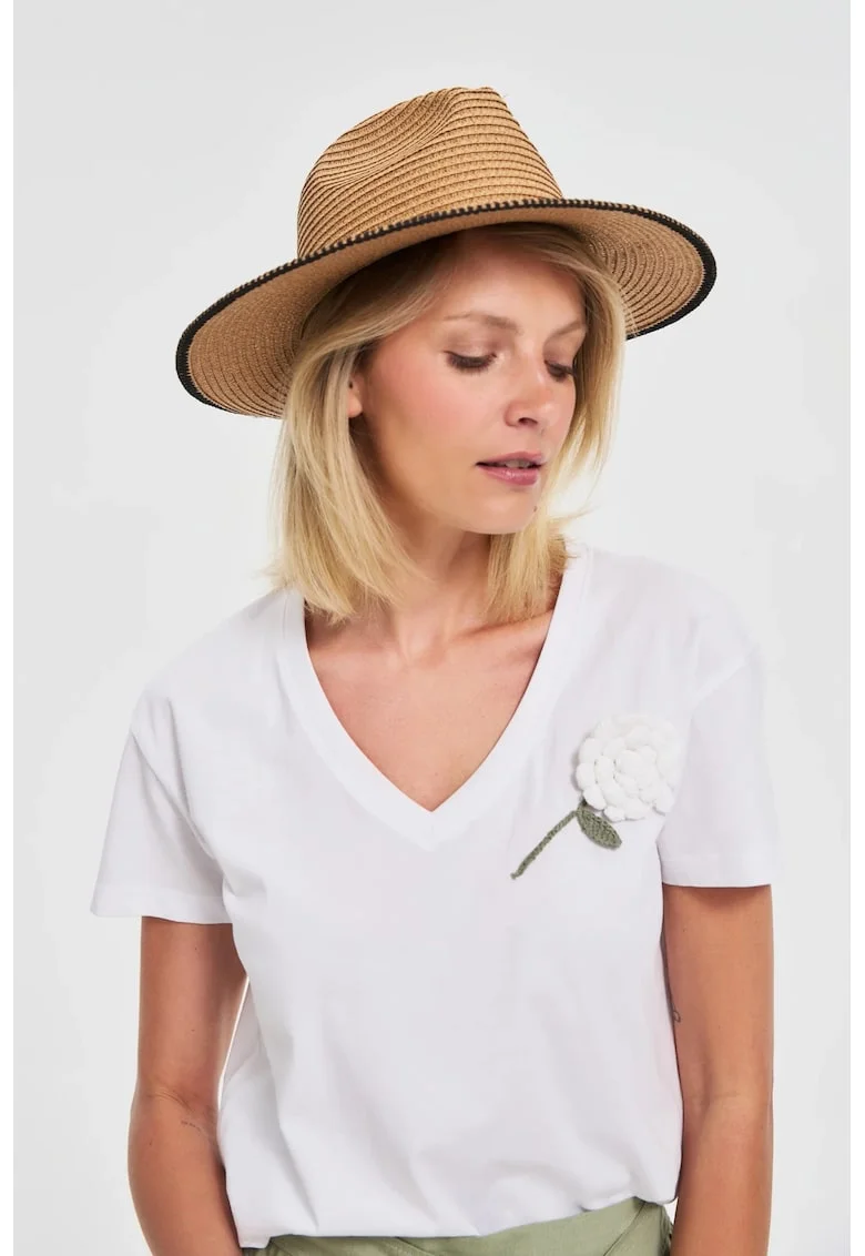 Palarie de paie bej ONE SIZE