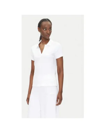 Tricou Polo dama  Emporio Armani, 7W000490 AF12654, Viscoza/Elastan, 65499, Alb