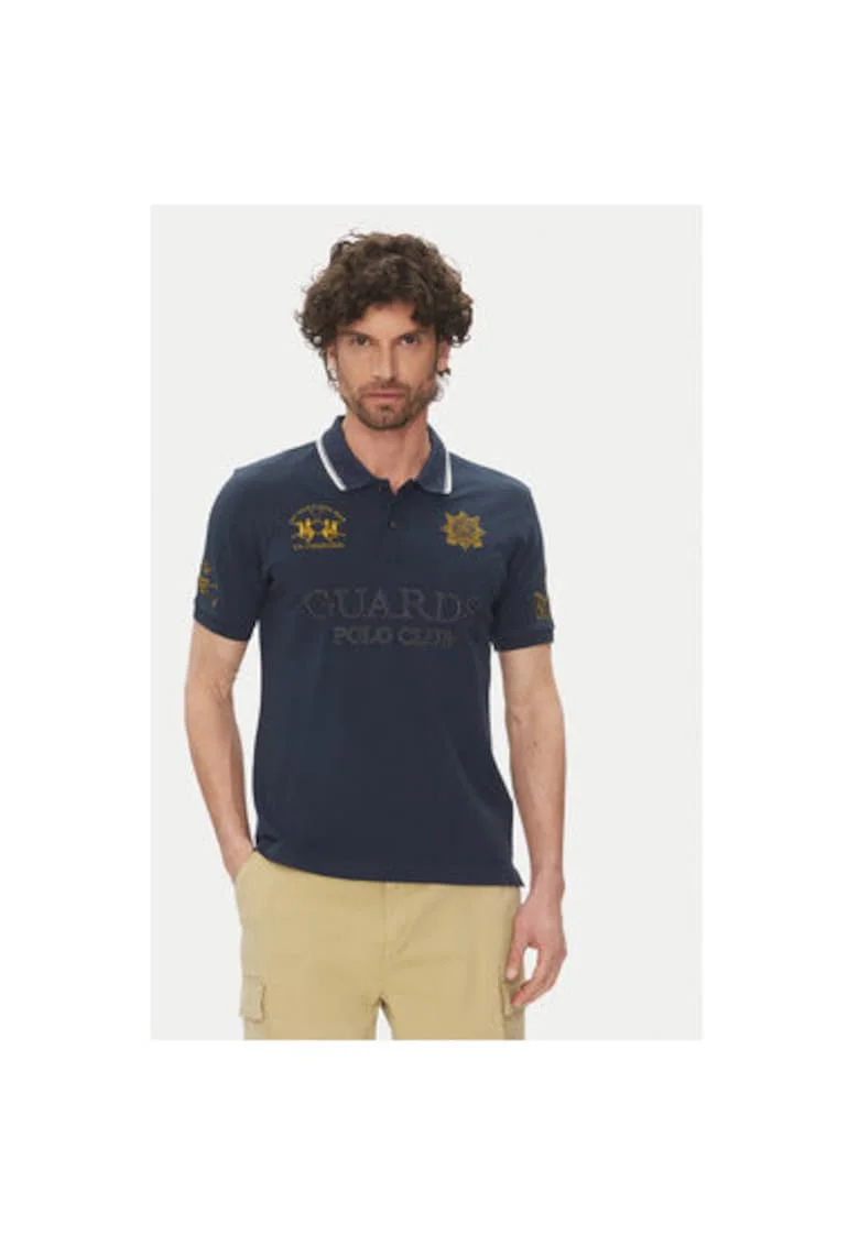 Tricou polo barbati  PK097, Bumbac, Bleumarin