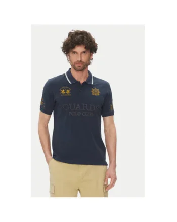 Tricou polo barbati  PK097, Bumbac, Bleumarin