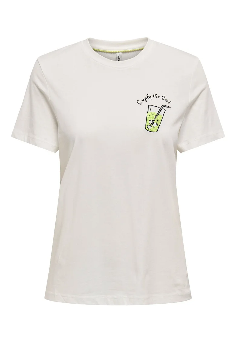 Tricou dama  15349150, Bumbac organic, 47675, Alb