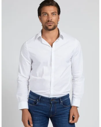 Camasa slim fit, Alb