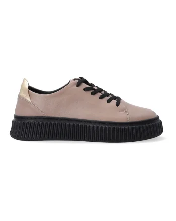 Pantofi sport din piele naturala cu talpa wedge
