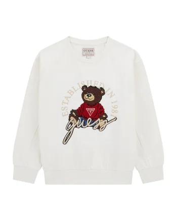 Bluza de trening cu logo aplicat, Rosu/Alb/Maro
