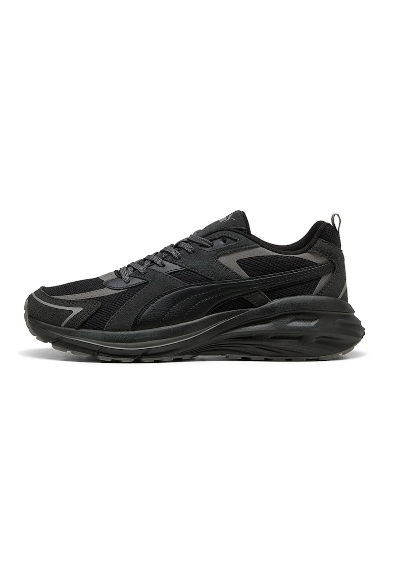 Pantofi sport Hypnotic din plasa cu garnituri din piele intoarsa, Negru