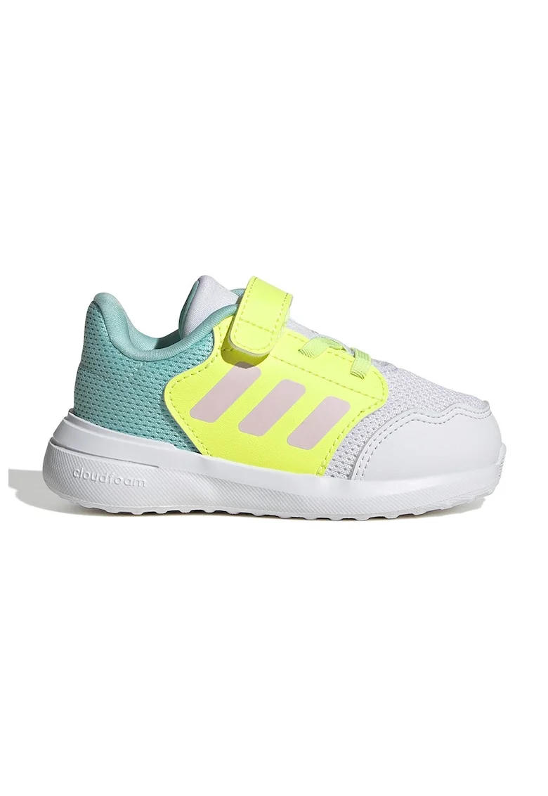 Pantofi sport Tensaur Run 3.0 cu velcro, Alb/Galben