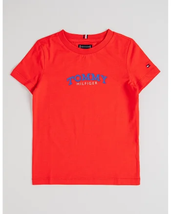 Tricou din bumbac cu imprimeu logo, Rosu vermillion