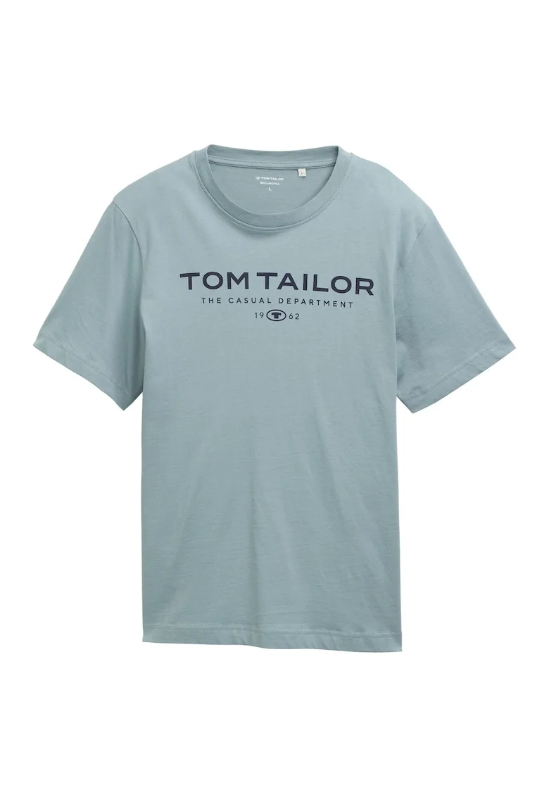 Tricou regular-fit cu imprimeu logo, Verde menta