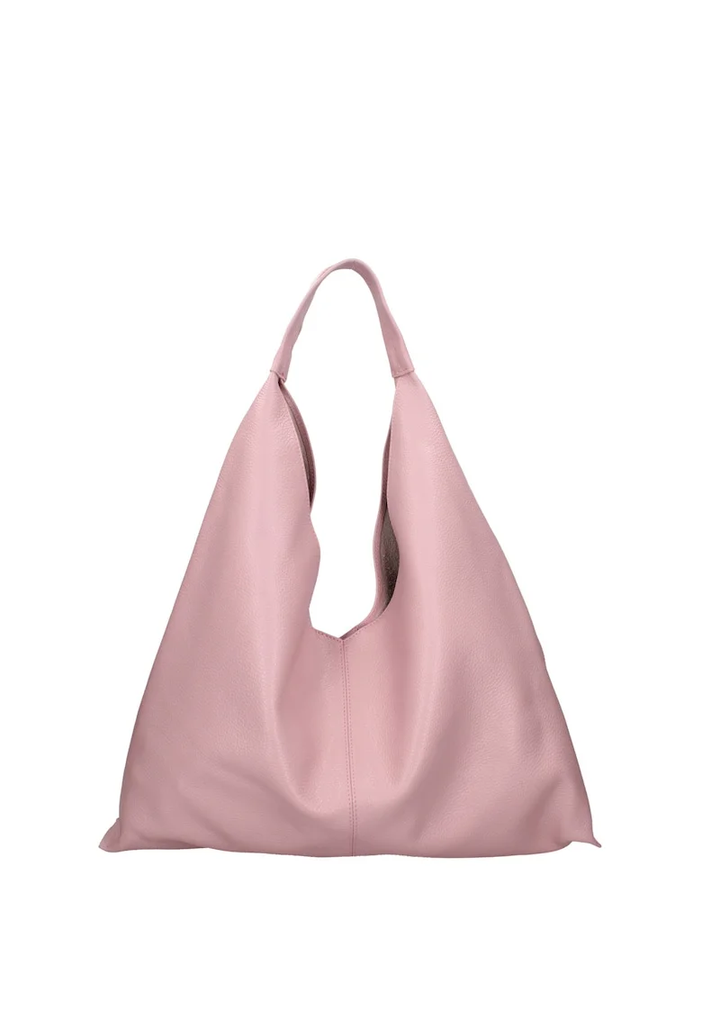 , Geanta hobo din piele cu etui detasabil, Roz