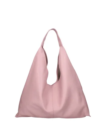 , Geanta hobo din piele cu etui detasabil, Roz