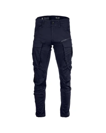 Pantaloni conici cargo Rovic, Albastru inchis