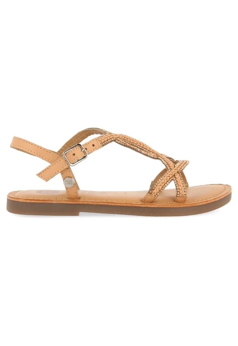 Sandale slingback cu strasuri Aucilla, Bej