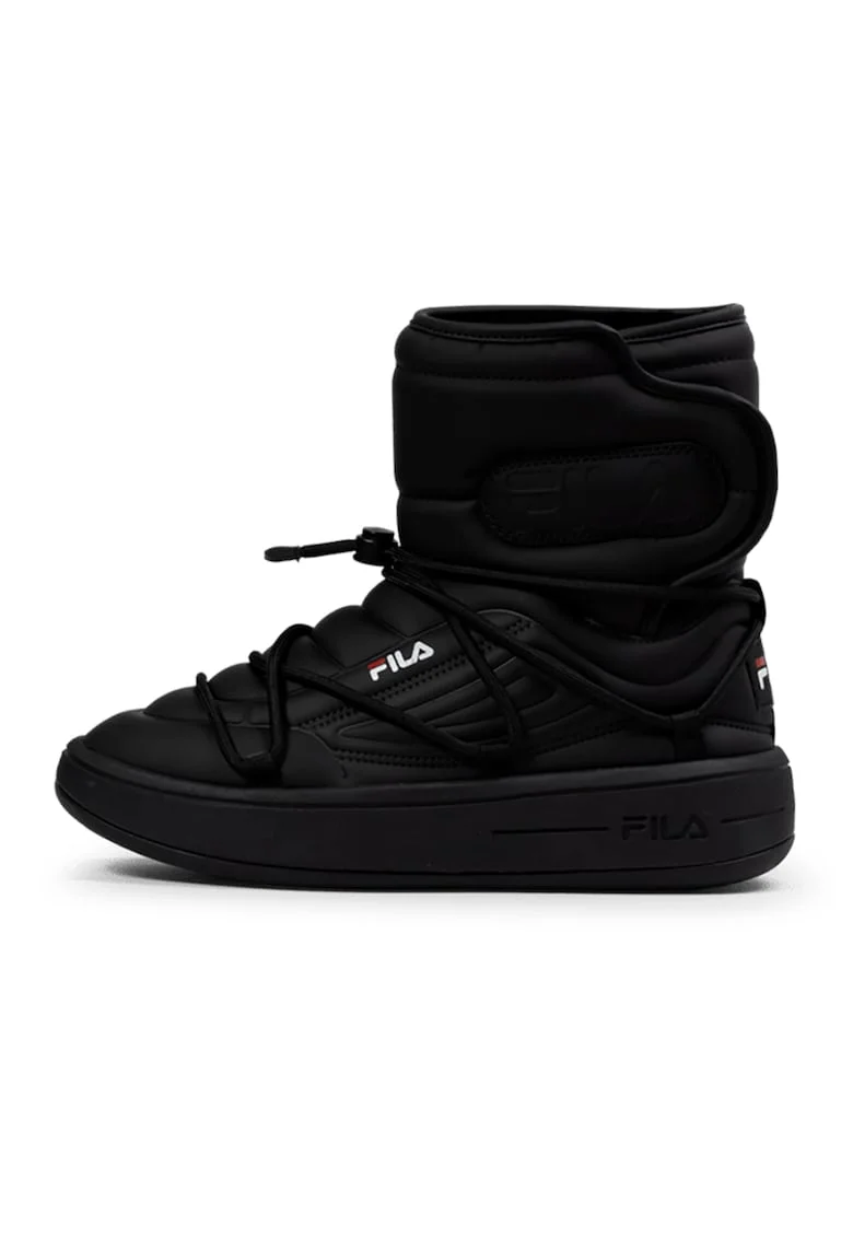 Ghete flatform cu logo, Negru