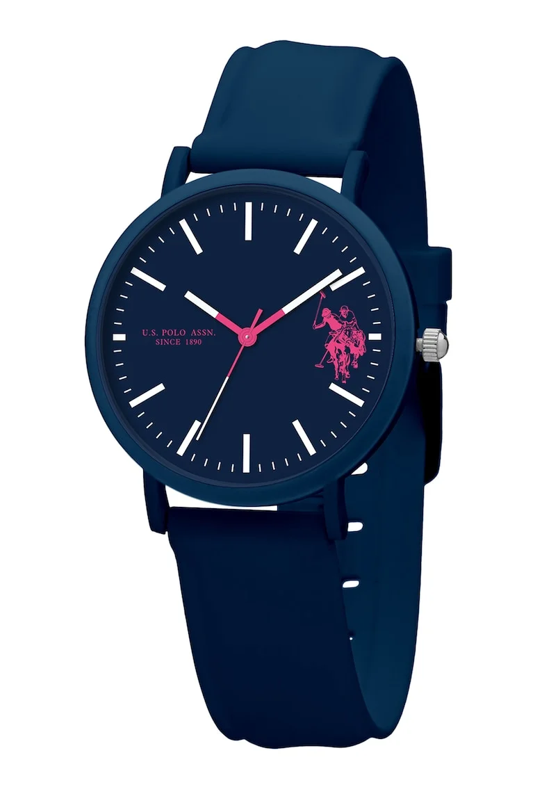Ceas unisex cu o curea silicon, Albastru, Bleumarin