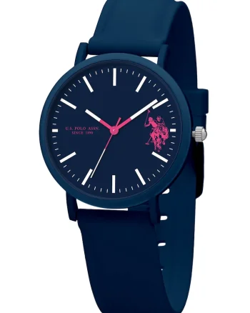 Ceas unisex cu o curea silicon, Albastru, Bleumarin